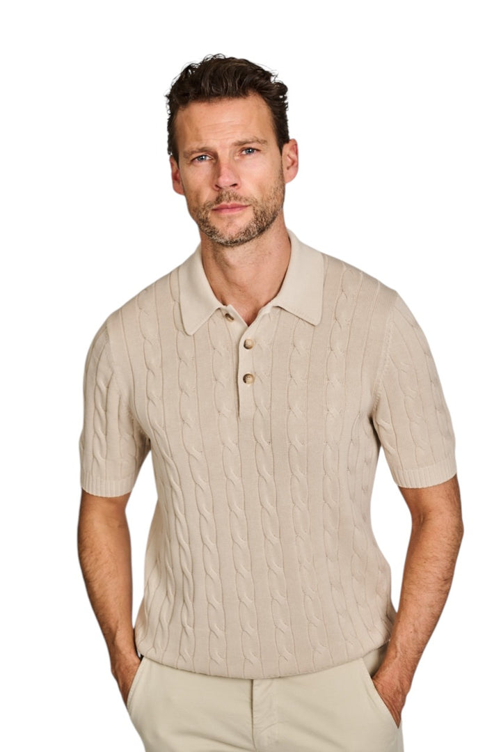 Gran Sasso Men polo shirt men's sand