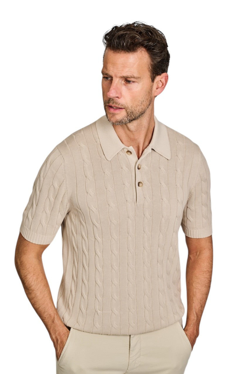 Gran Sasso Men polo shirt men's sand