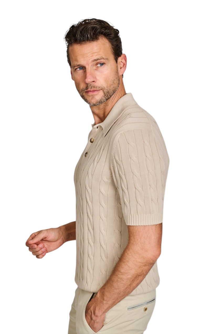 Gran Sasso Men polo shirt men's sand