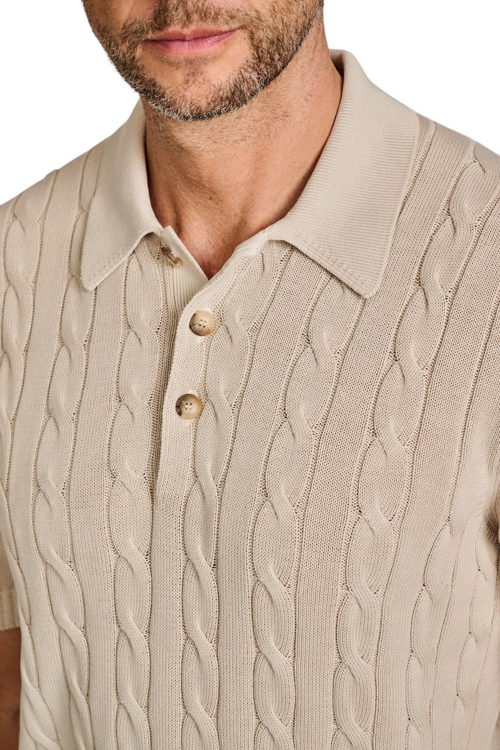 Gran Sasso Men polo shirt men's sand