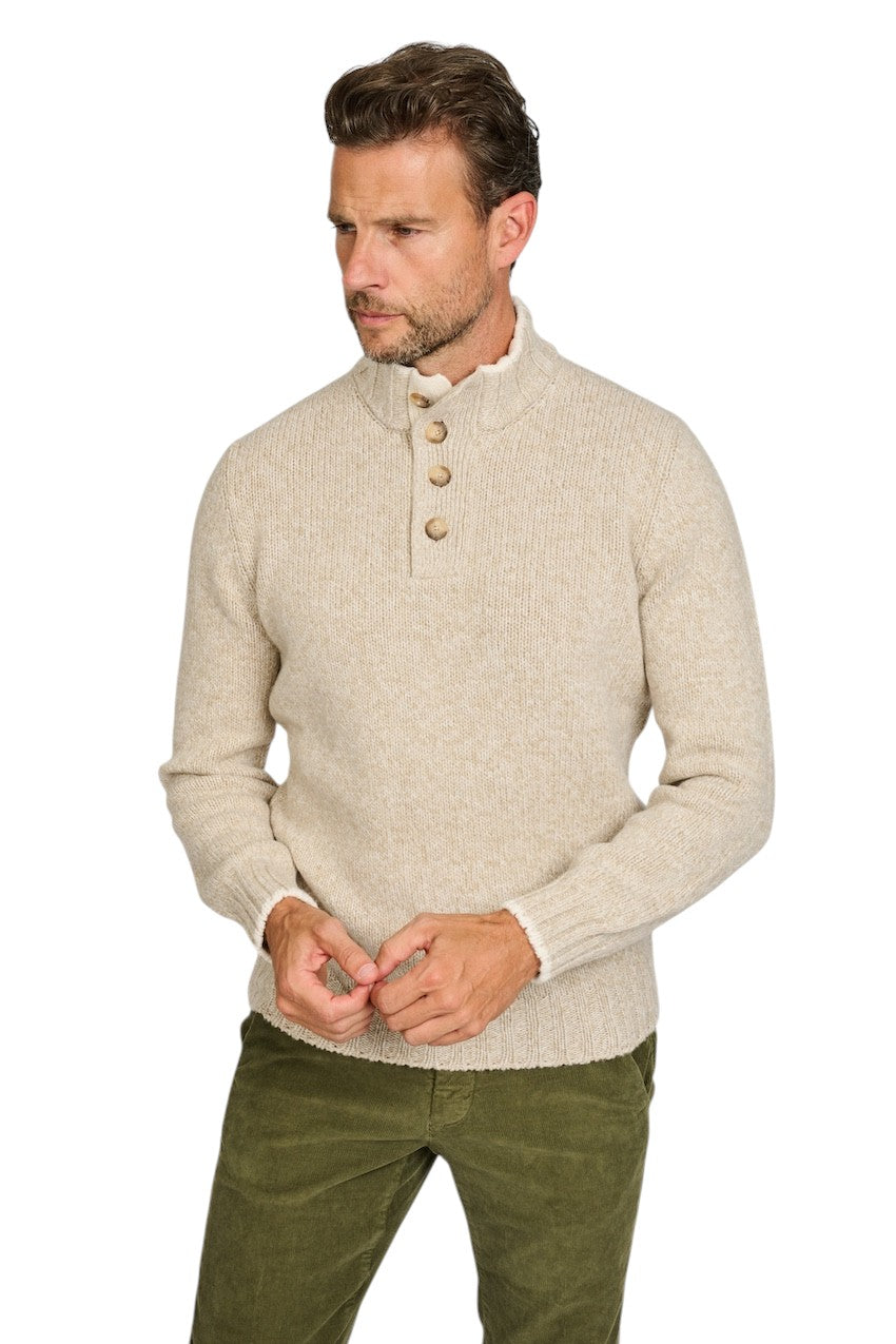 Gran Sasso Men pull trui heren beige 10102 25704 848