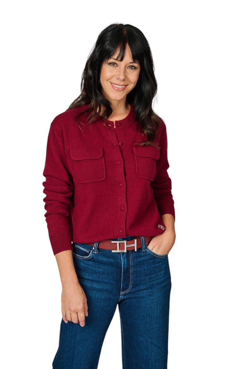 Hemisphere gilet dames bordeaux 2521313HG-4 4361