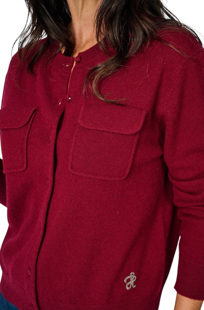 Hemisphere gilet dames bordeaux 2521313HG-4 4361