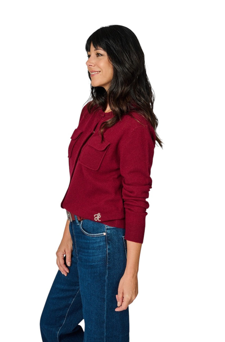Hemisphere gilet dames bordeaux 2521313HG-4 4361
