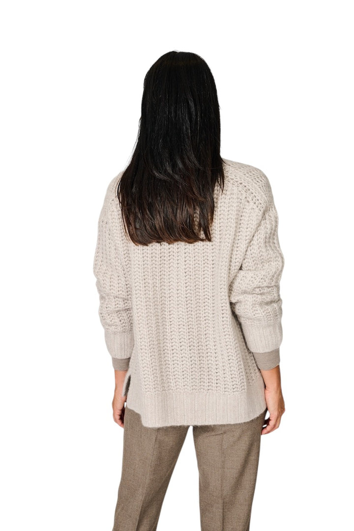 Hemisphere gilet dames taupe 262C513-17 8289