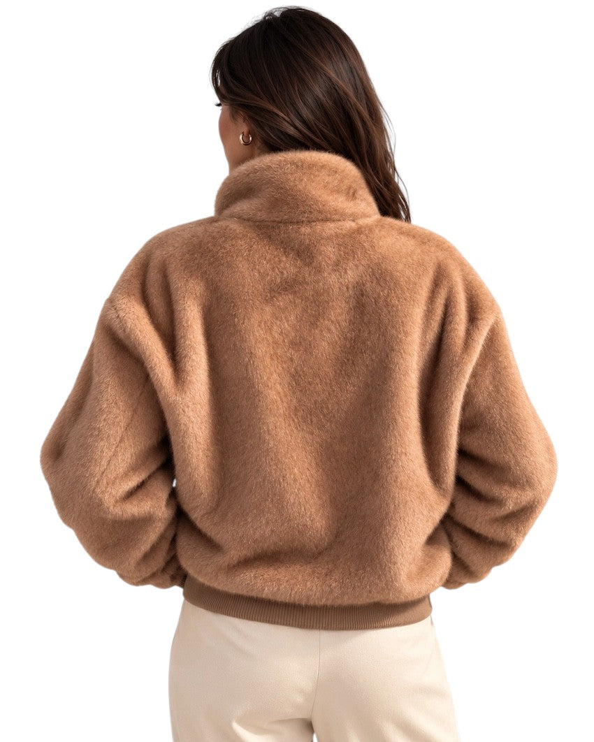Hemisphere mantel jas dames camel Cenny