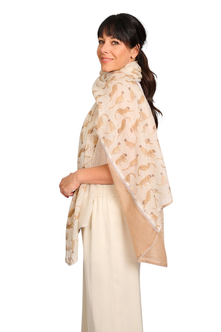 Hemisphere sjaal dames beige Mesora MESORA-BWB 251A