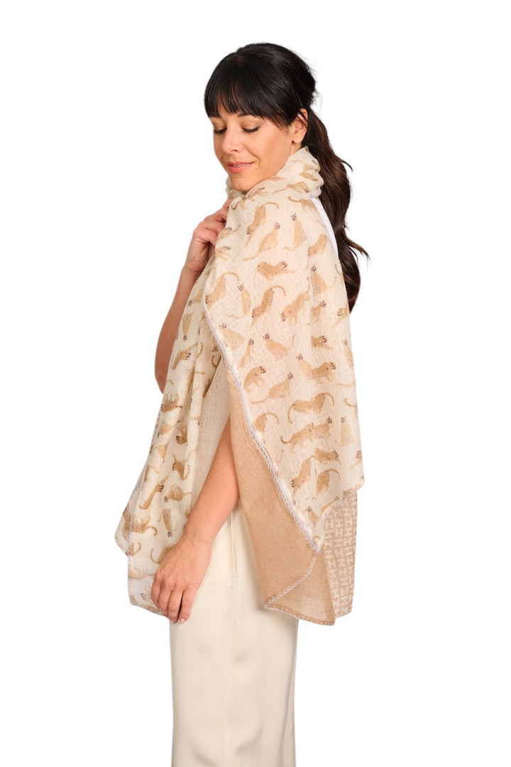 Hemisphere sjaal dames beige Mesora MESORA-BWB 251A