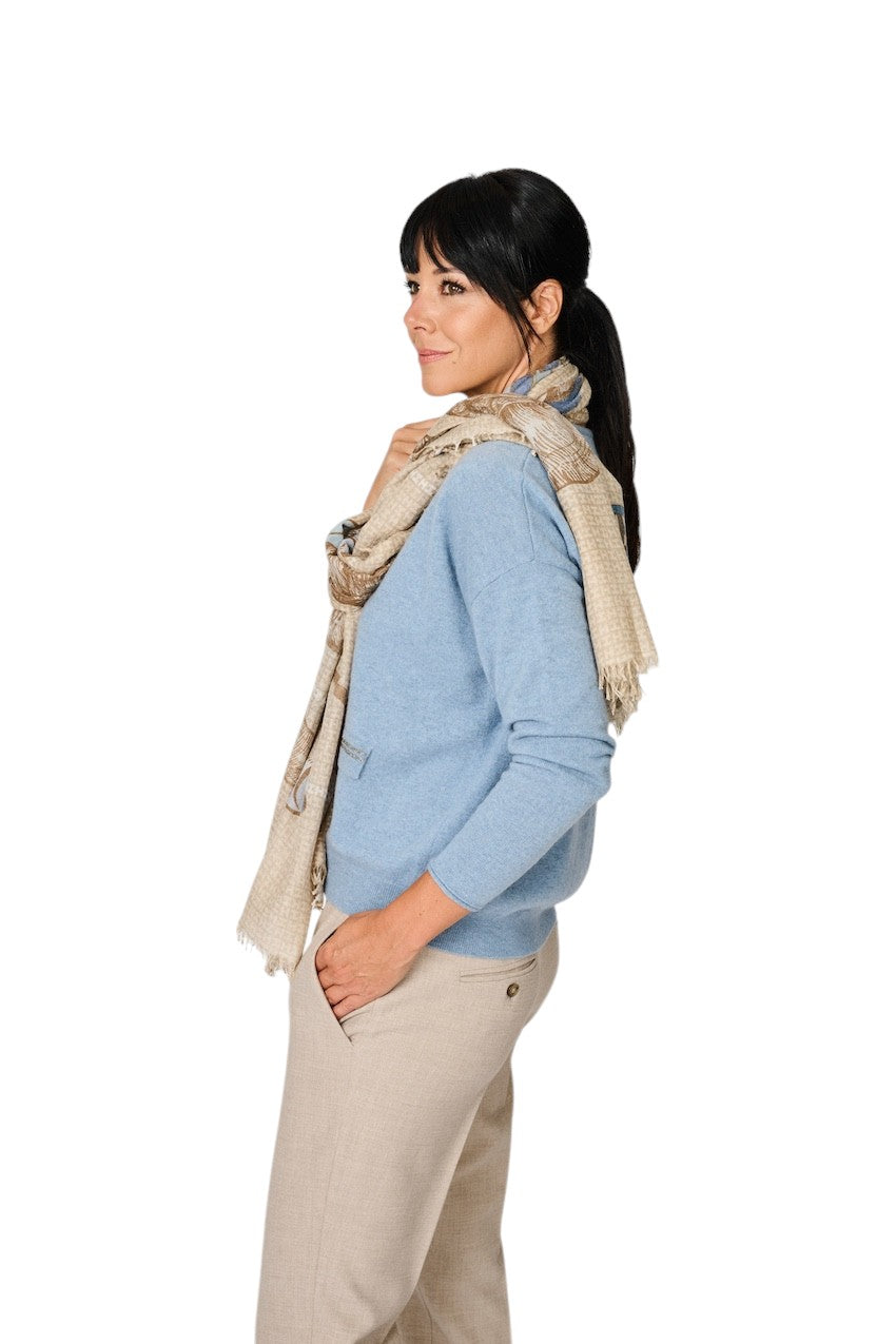 Hemisphere Damen-Schal, verschiedene Designs, PUCKSI-CSML 262B