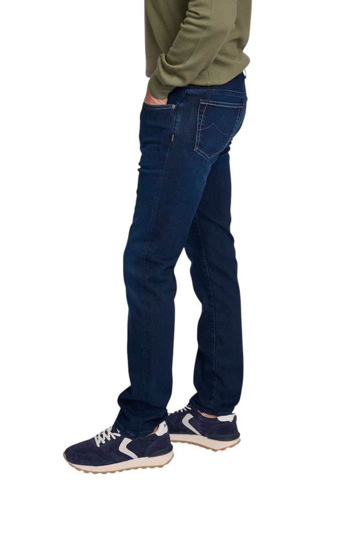 Jacob Cohen Men jeans heren donker blauw slim fit Bard JUM_QM004 063 P0021.100D R2