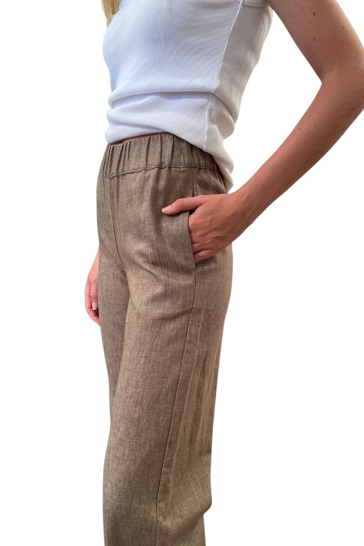 Jeff broek dames beige Volta Twill 64