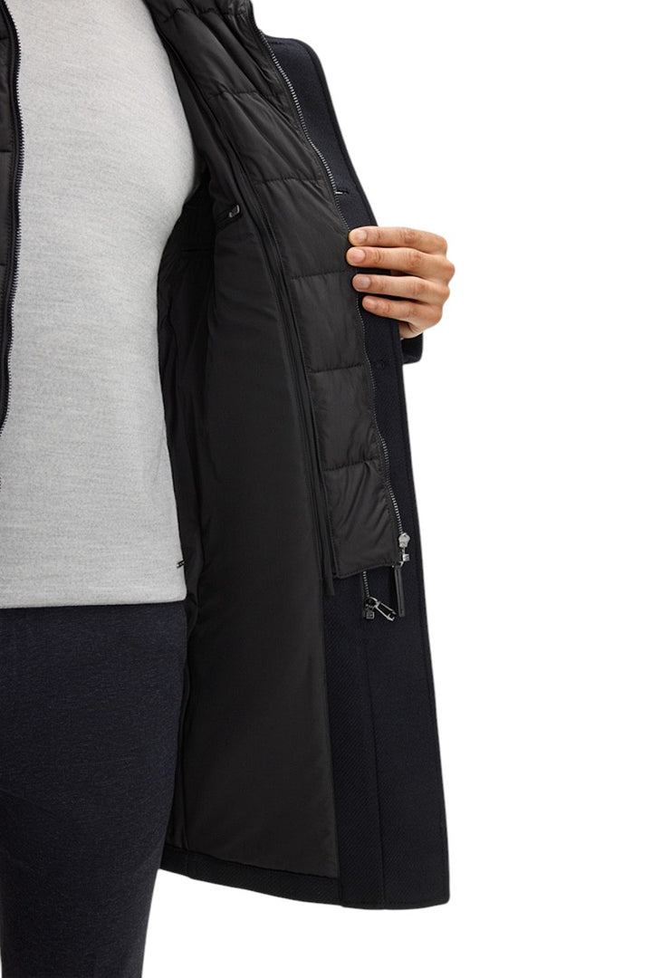 Joop geklede mantel heren marine MIKOS