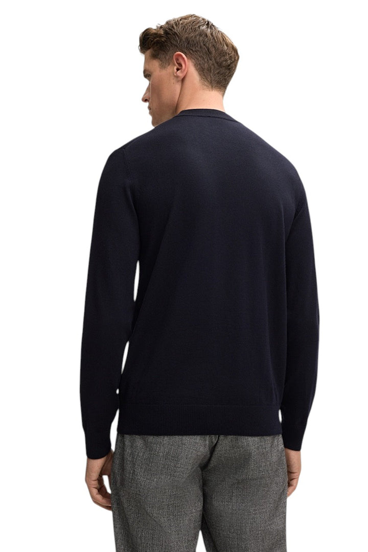 Joop pull trui ronde hals heren donker blauw DAVIDE 10012053 404