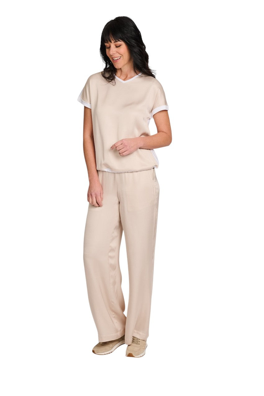Margittes} jogging pants ladies sand