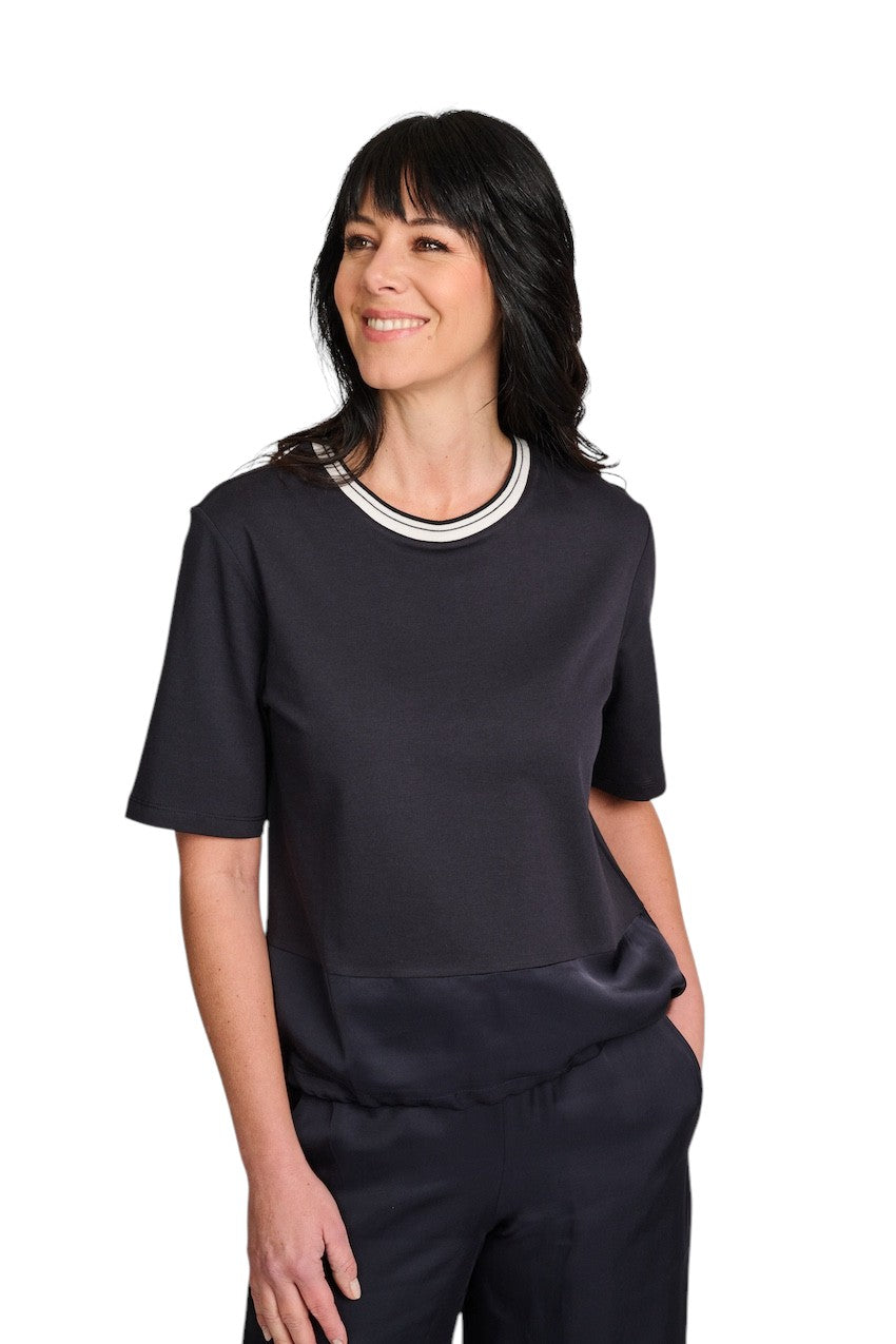 Margittes t-shirt dames marine