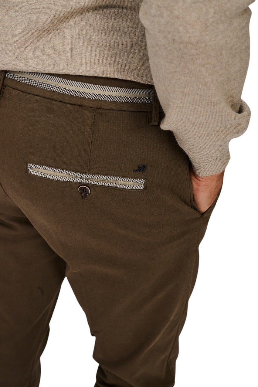 Mason'S Hombres Pantalones deportivos para hombre, marrones, Torino Elegance