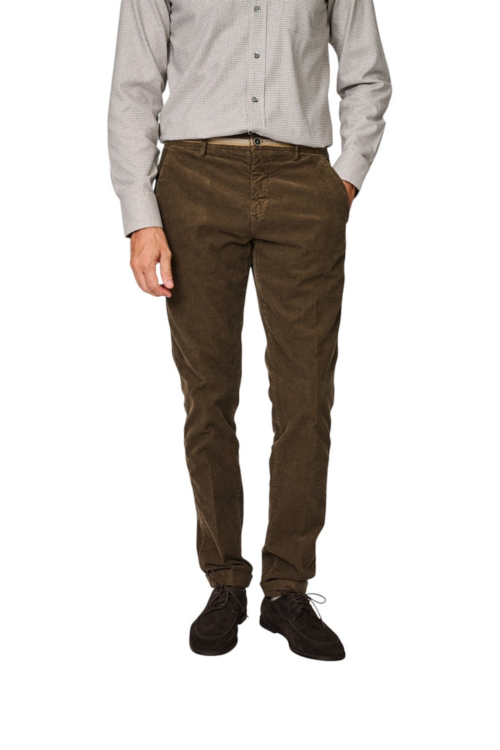 Mason'S Men Men's Brown Torino Winter Athletic Pants