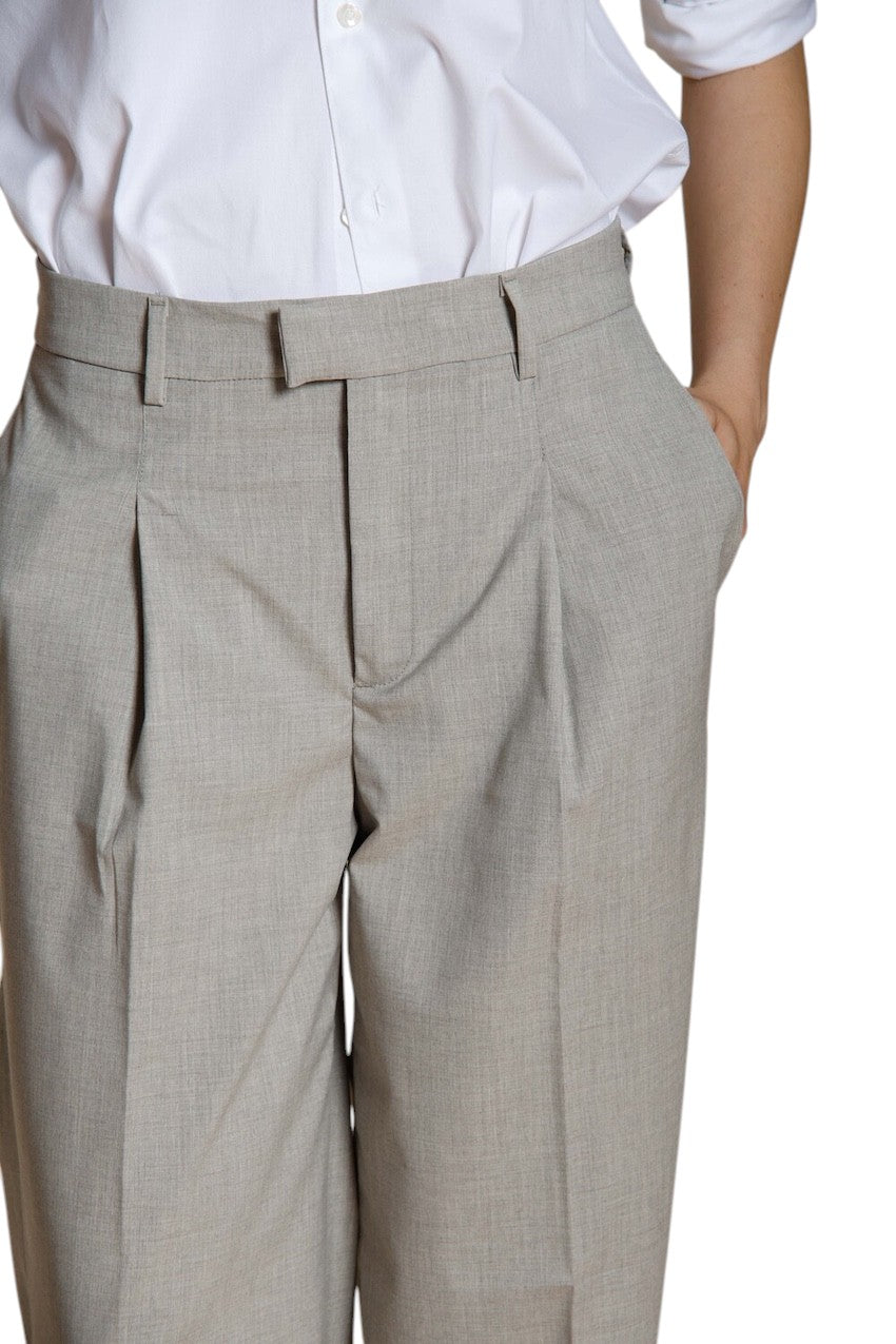 Mason'S Women broek dames beige New York wide 4PNT5W190 MTE181 058