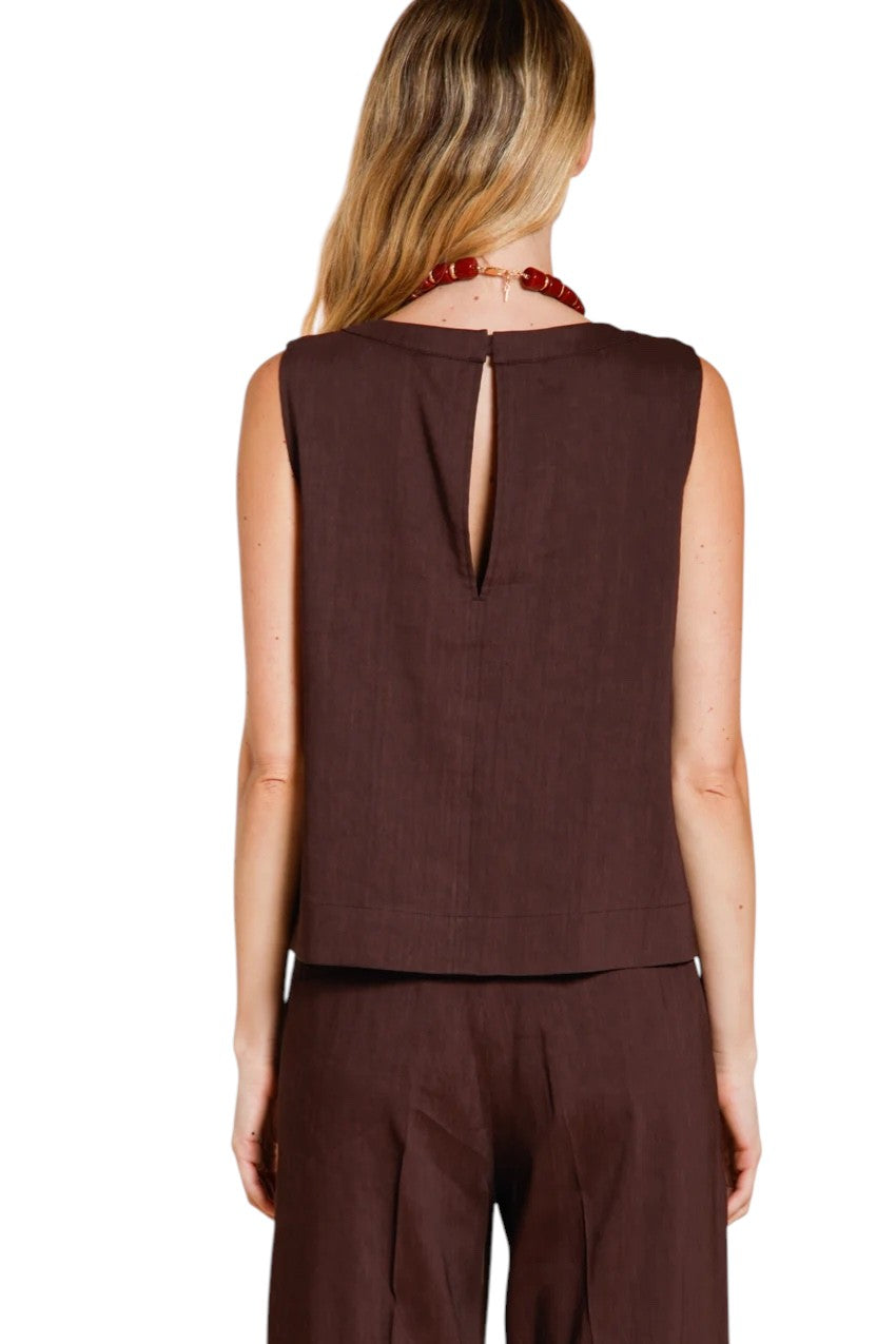 Mason'S Women topje dames bruin ACA1B210MTE363045