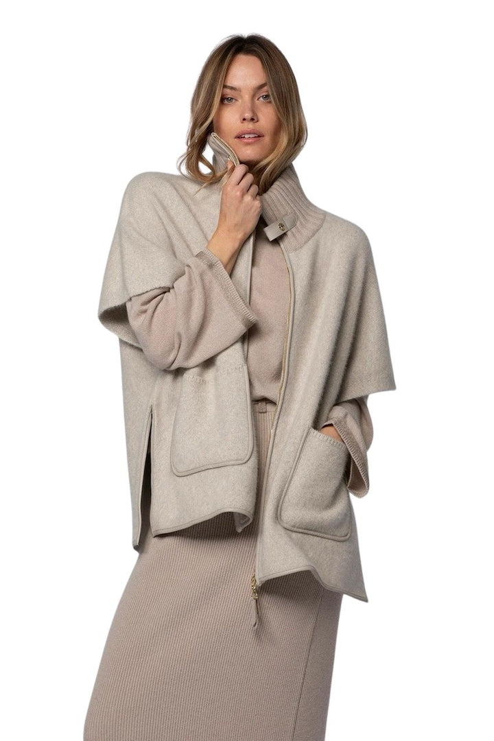 Max&Moi poncho dames taupe