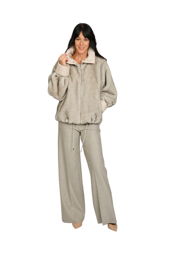 Max&Moi vest dames grijs VANESSA LIGHTGREY