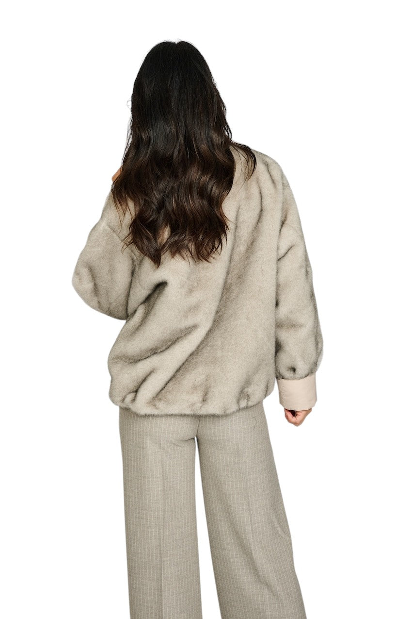 Max&Moi vest dames grijs VANESSA LIGHTGREY