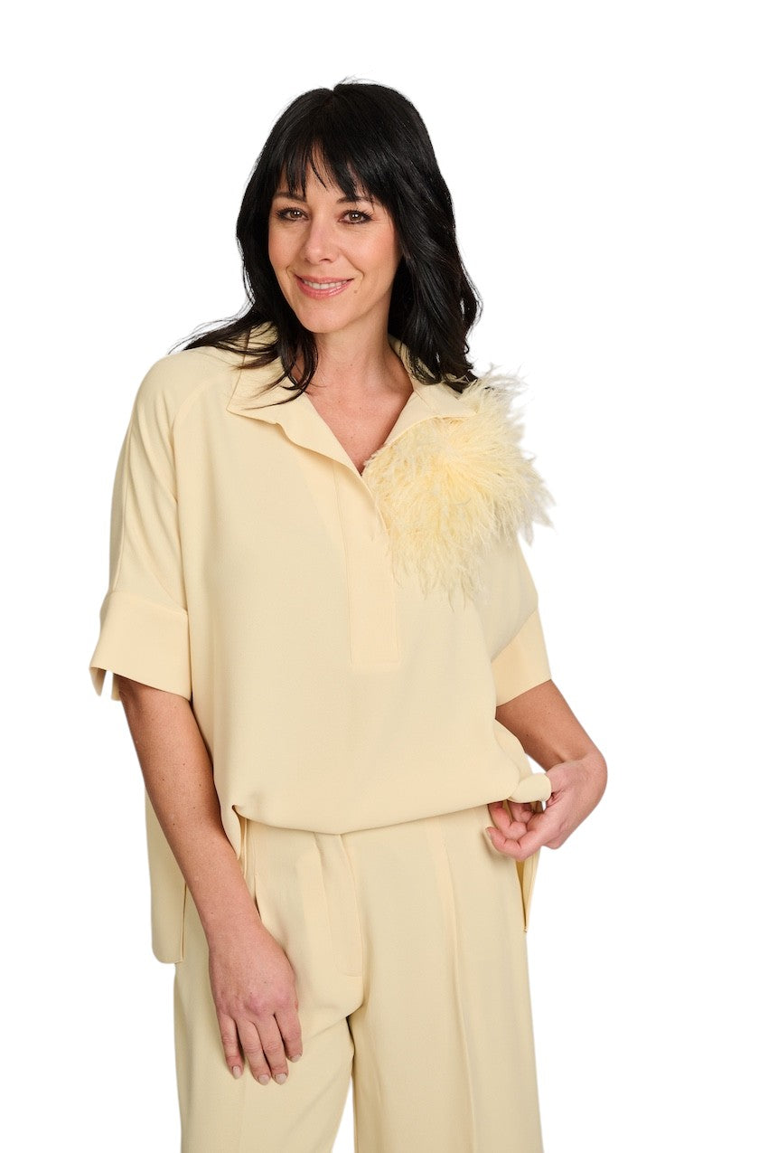 Natan Collection blouse dames geel EMMA-N6NJ03 110