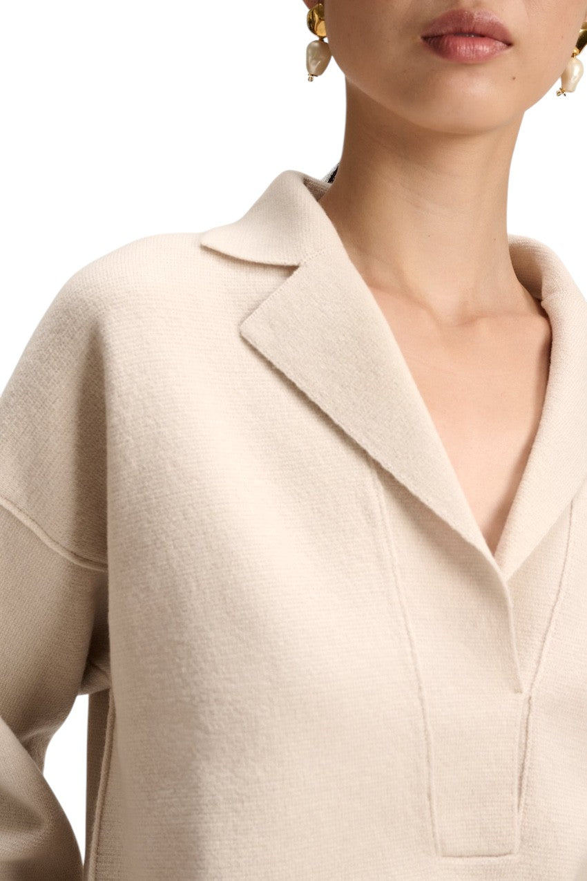 Natan Collection pull trui dames greige MIKA-WOOL 170