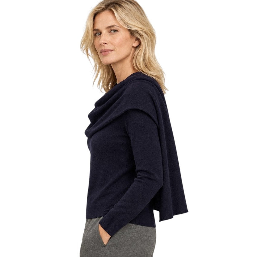 Natan Collection pull trui dames marine OSIRIS-WOOLCASH-140