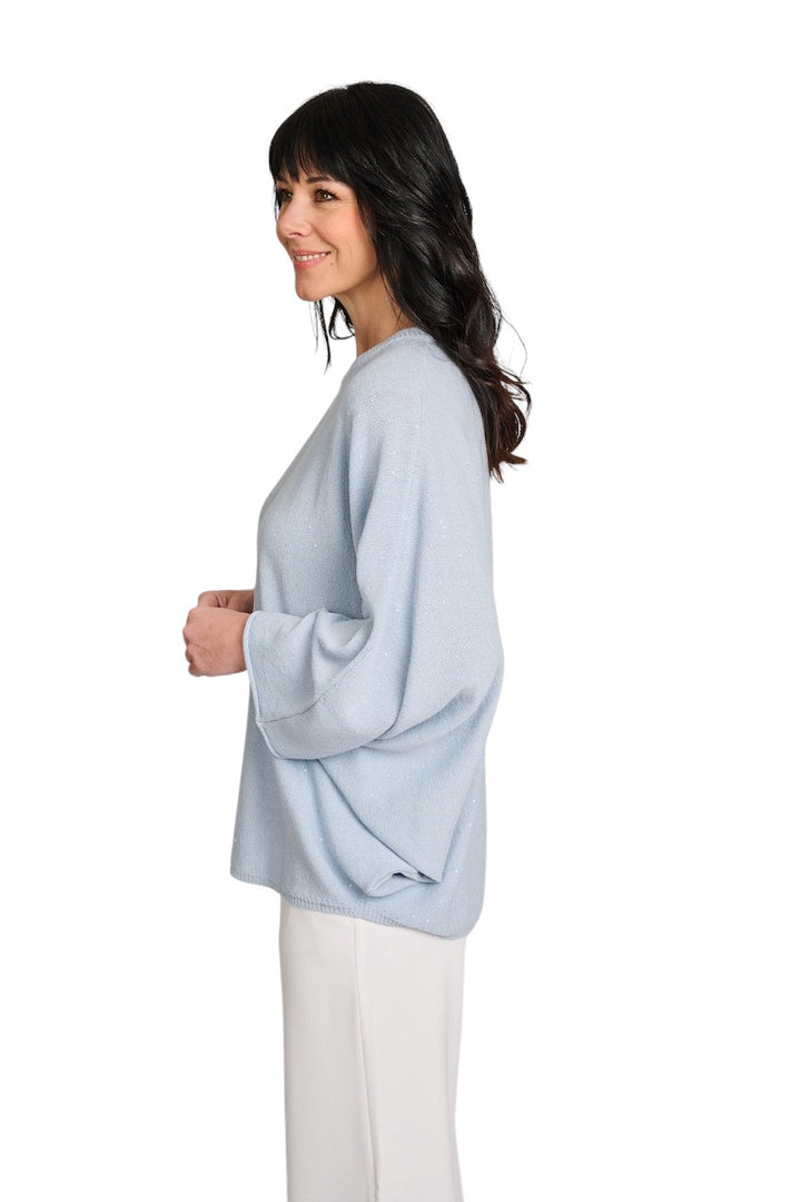 Panicale Cashmere poncho ladies sky D380528PO 38D16 0520