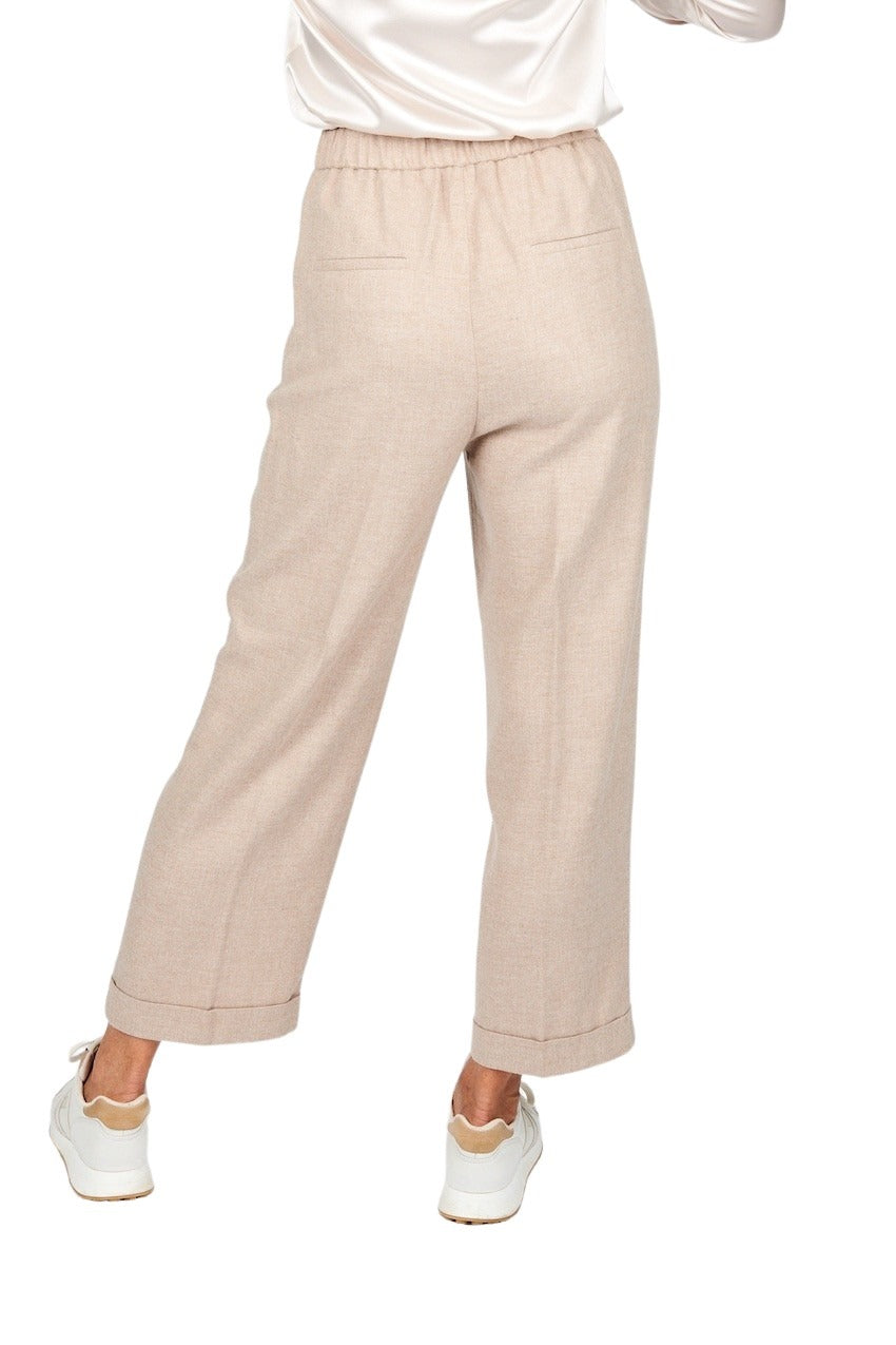 Peserico broek dames beige