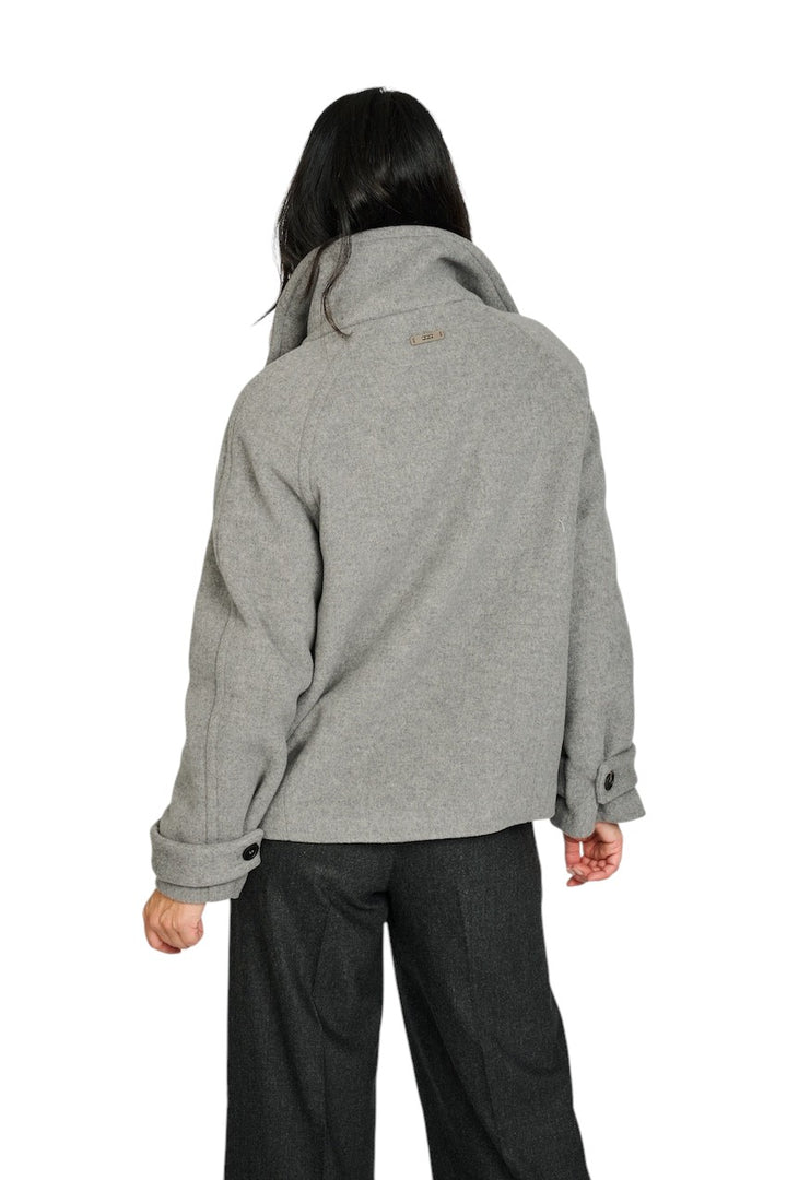 Peserico mantel jas dames licht grijs S21036 03195 971
