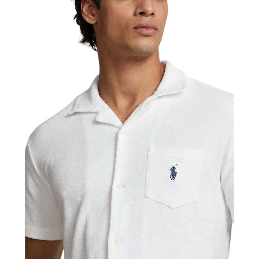 Polo Ralph Lauren Men hemd korte mouwen heren wit Custom fit 710899170002