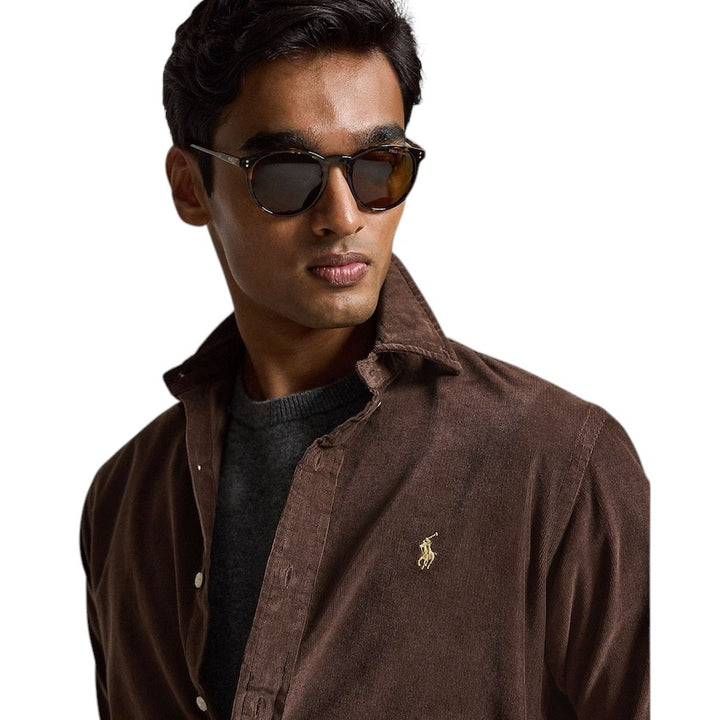 Polo Ralph Lauren Men hemd lange mouwen heren bruin 710853123503