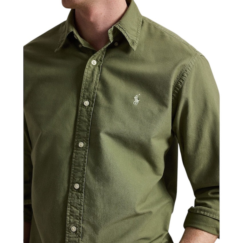 Polo Ralph Lauren Men hemd lange mouwen heren khaki Custom fit