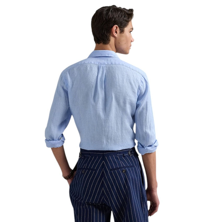 Polo Ralph Lauren Men hemd lange mouwen heren licht blauw Slim fit 710968915008