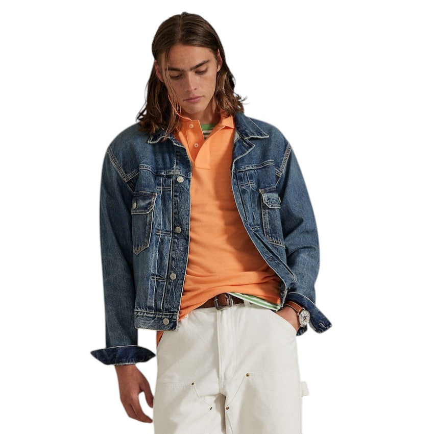 Polo Ralph Lauren Men polo shirt heren oranje Custom slim fit 710680784465