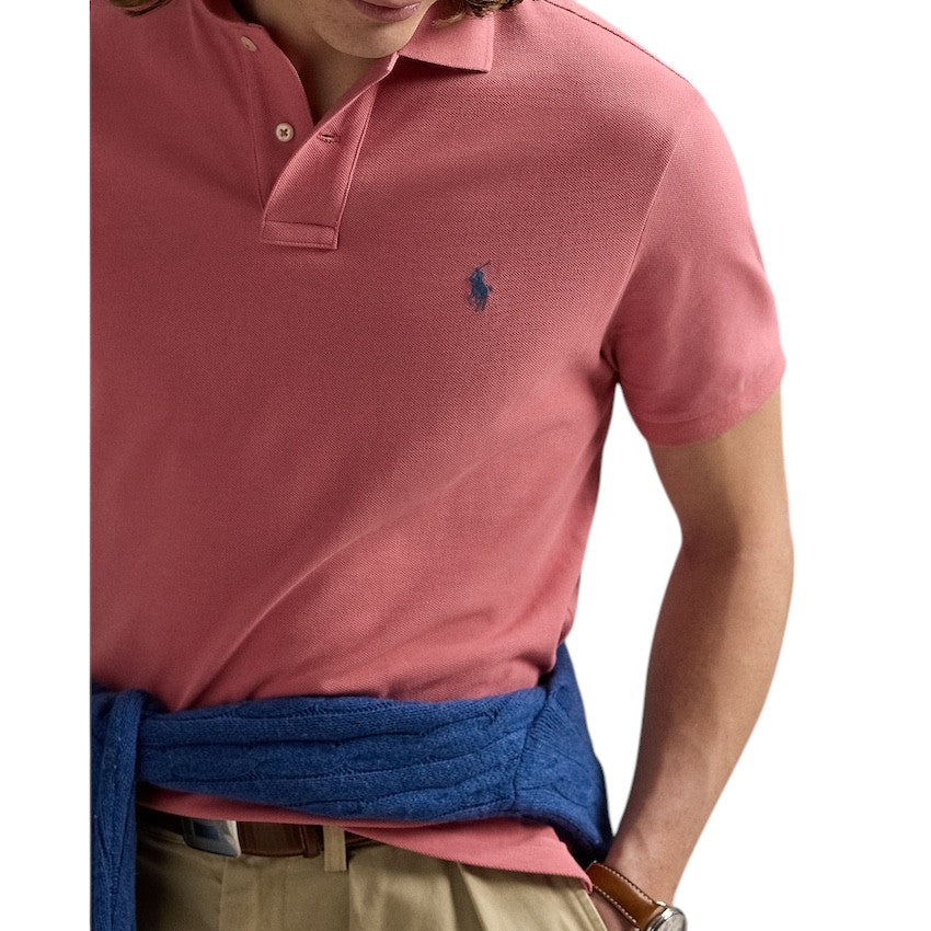 Polo Ralph Lauren Men polo shirt korte mouwen heren rood custom slim fit 710680784440