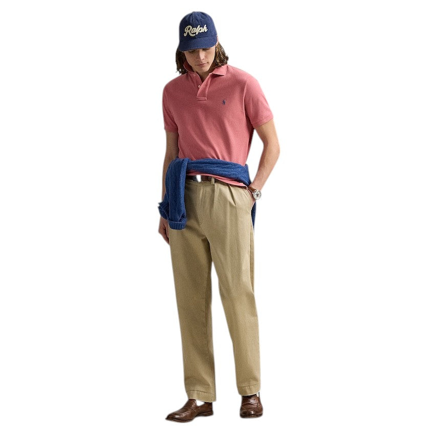 Polo Ralph Lauren Men polo shirt korte mouwen heren rood custom slim fit 710680784440