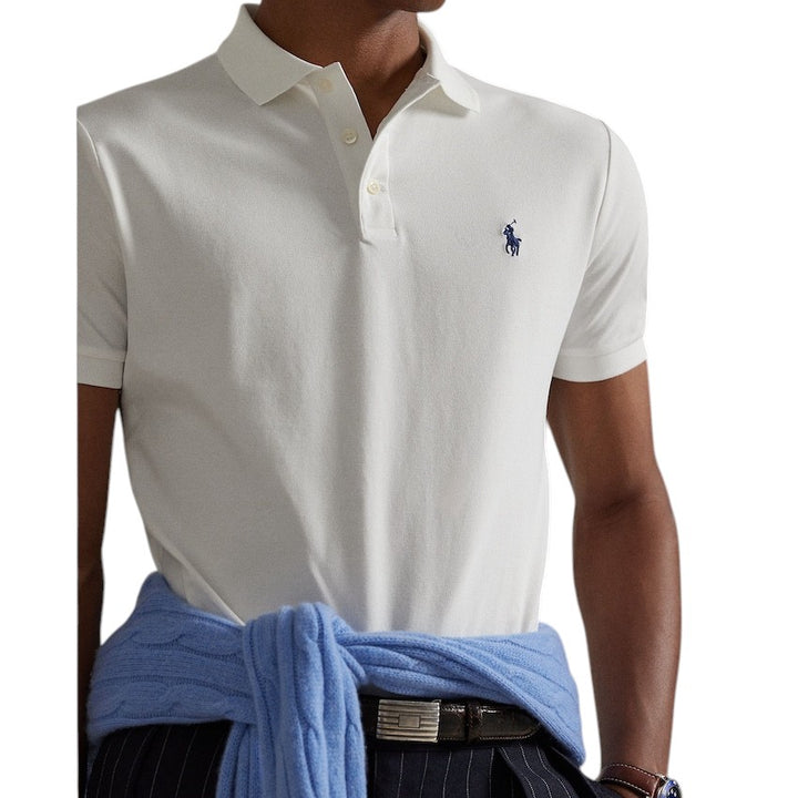 Polo Ralph Lauren Men polo shirt korte mouwen heren wit custom slim fit 710941439002