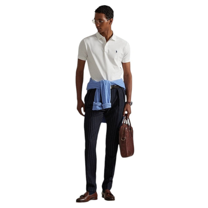 Polo Ralph Lauren Men polo shirt korte mouwen heren wit custom slim fit 710941439002