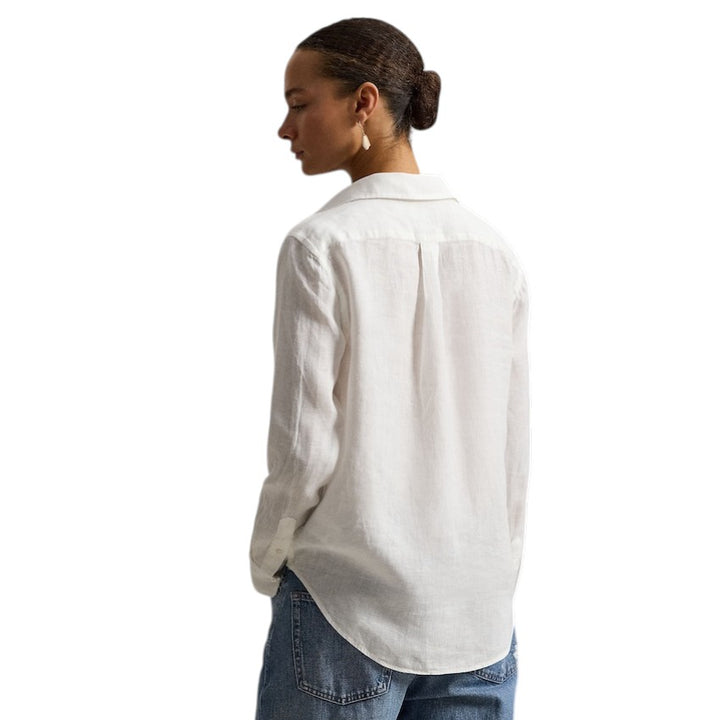 Polo Ralph Lauren Women blouse lange mouwen dames wit Classic fit 211970730518