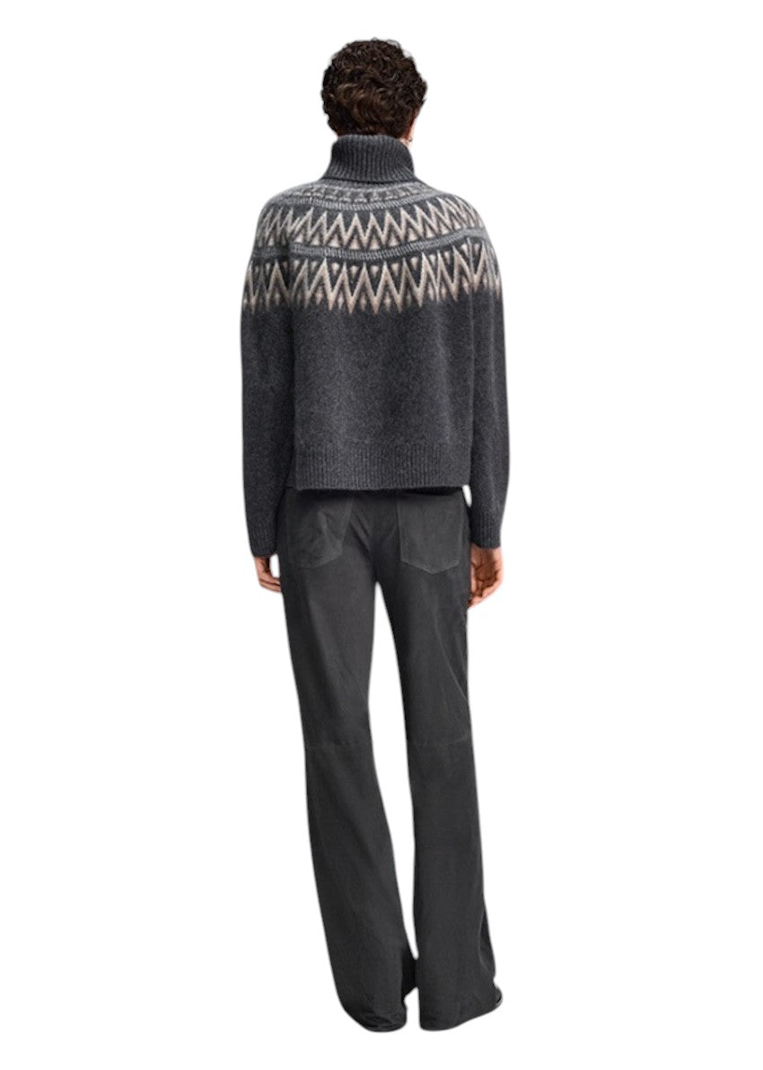 Riani pull trui rolkraag dames anthraciet 687710-8427 960