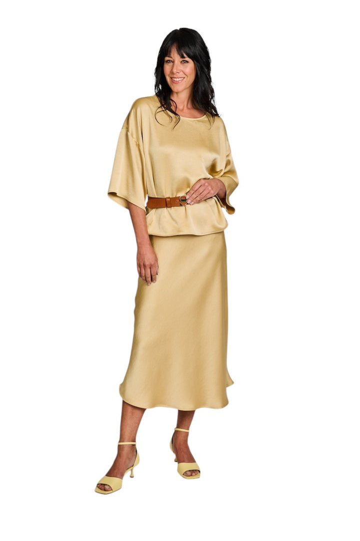 Scapa Flow Bluse Damen Gold Billie