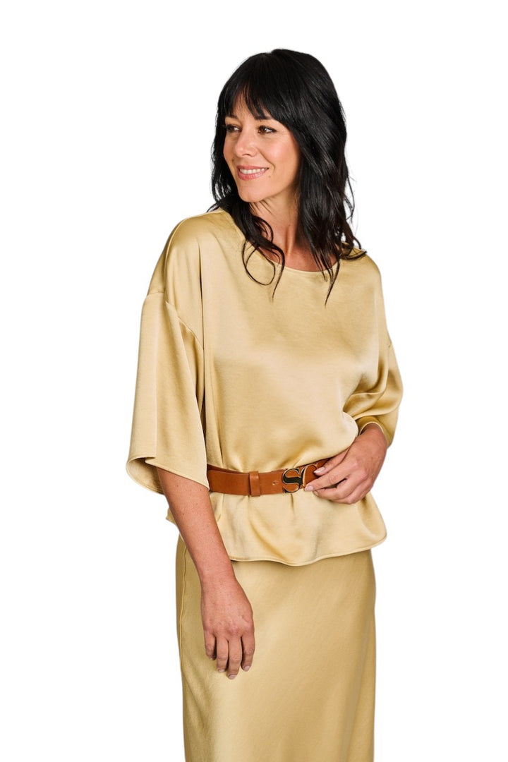 Scapa Flow Bluse Damen Gold Billie