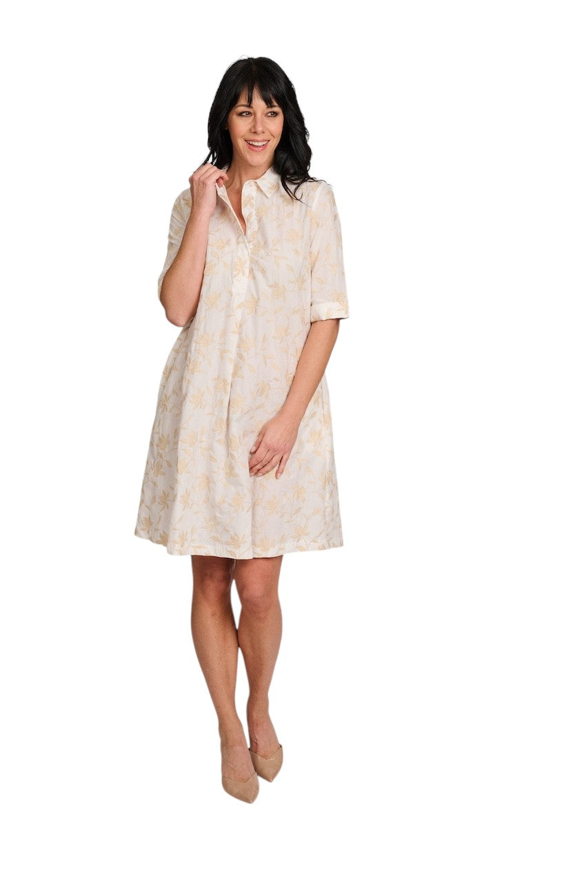 Scapa Flow kleedje dames licht beige Jenny CPROF 034