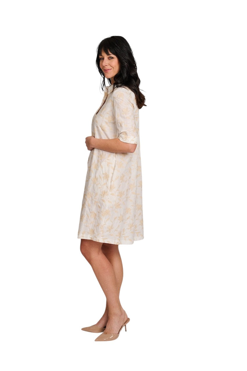 Scapa Flow kleedje dames licht beige Jenny CPROF 034