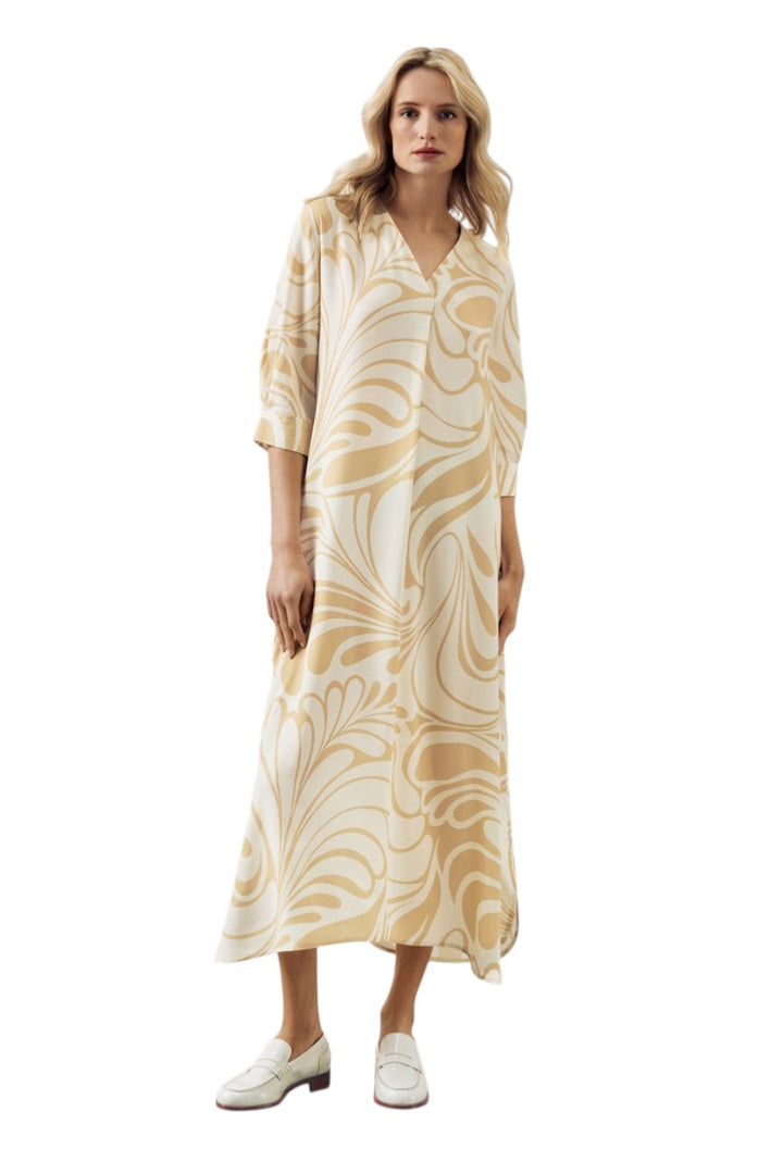 Scapa Flow Kleid Damen leicht beige Yolijn