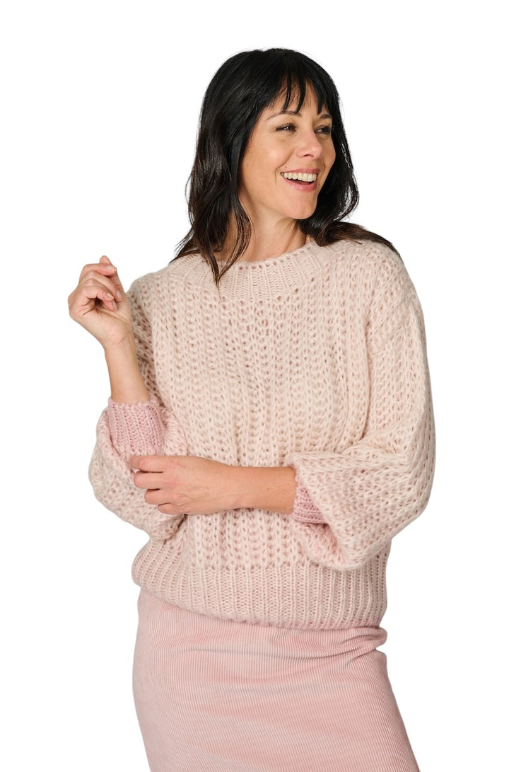 Scapa Flow pull trui ronde hals dames roze DINA