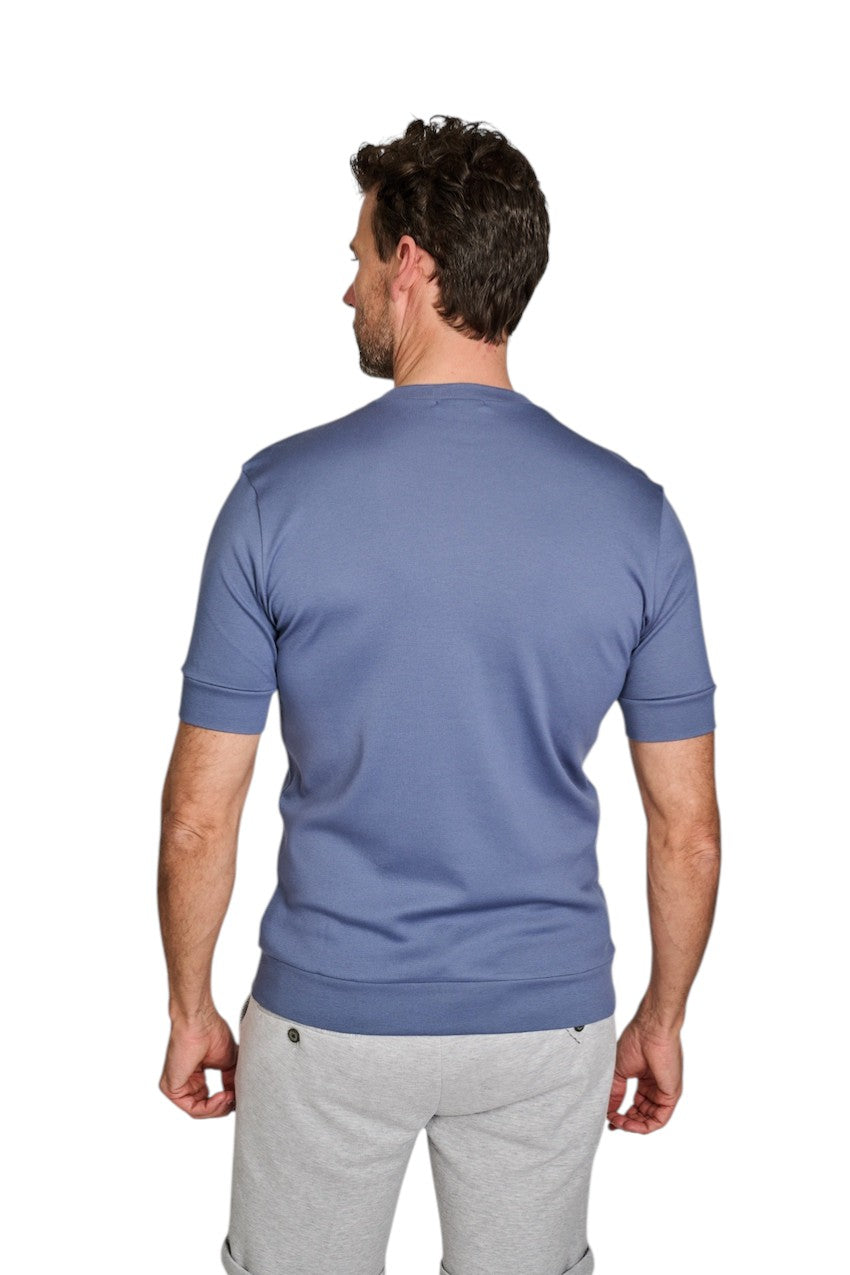 Stefan Brandt t-shirt korte mouwen heren indigo Elbi B 07 700 FR30